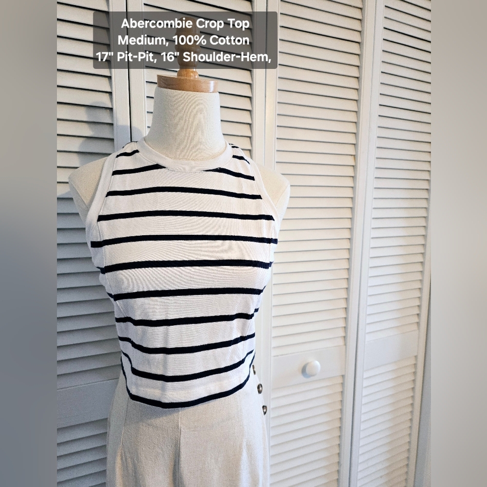 Abercombie Striped Crop Top